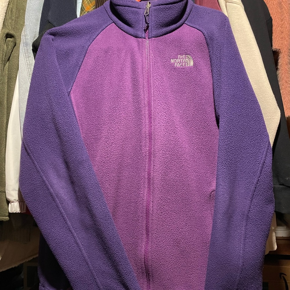 Purple The North Face Zip Up